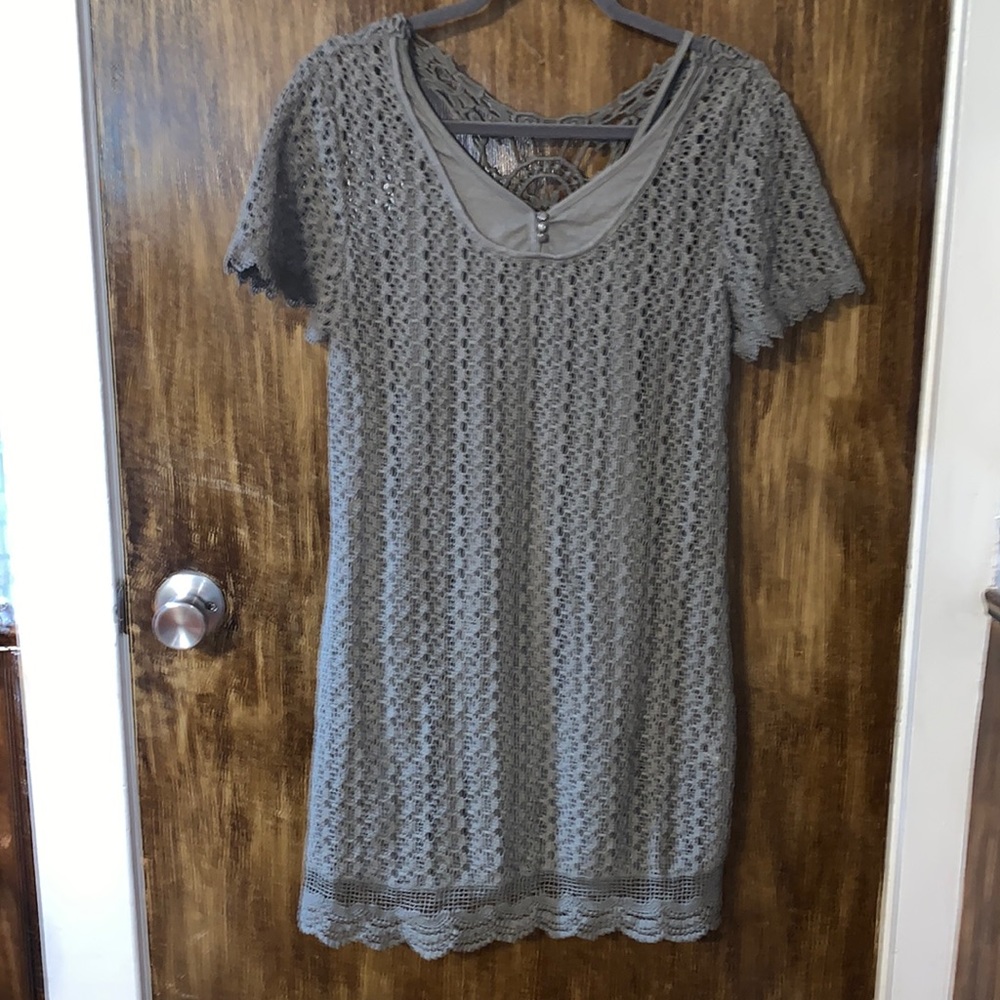 Mono Reno crochet dress M